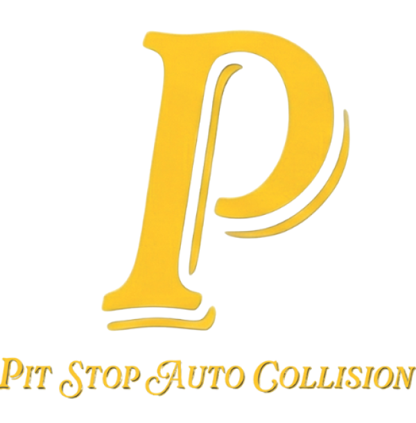Transparent P Pit Stop Auto Collision Logo